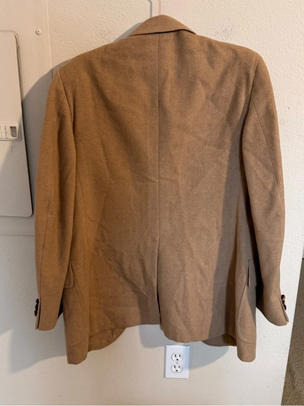 Vintage Camel Hair Blazer Mens 38R Tan Sport Coat The Hub Ltd 100% Camel Hair